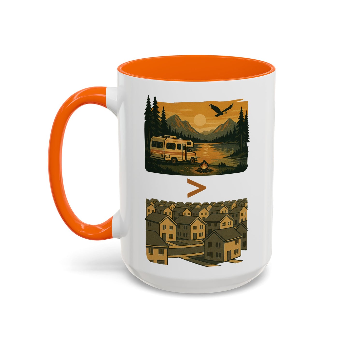 RV Life vs Suburban Life Coffee Mug