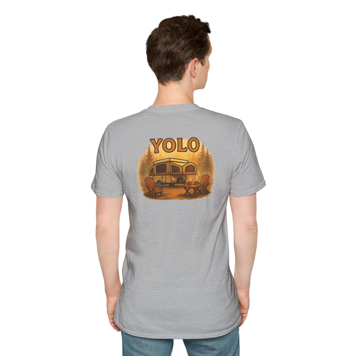 YOLO – The “You Only Lounge Once” Pop Up Trailer Camping Tee
