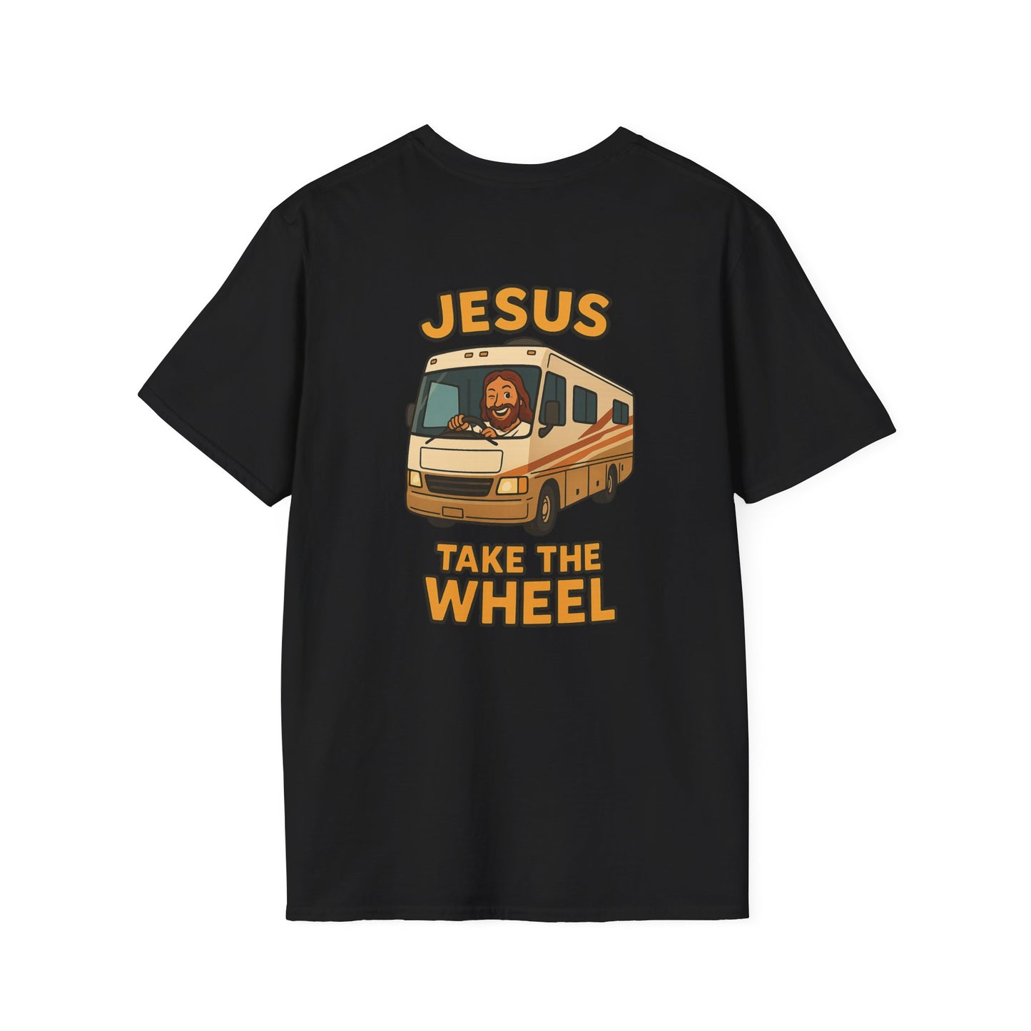 Jesus Take The Wheel – Divine Navigation System Tee