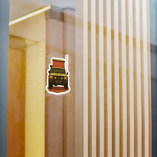 The Backpacker’s Passport “Dusty78” Front View Troopy Adventure Rig Sticker