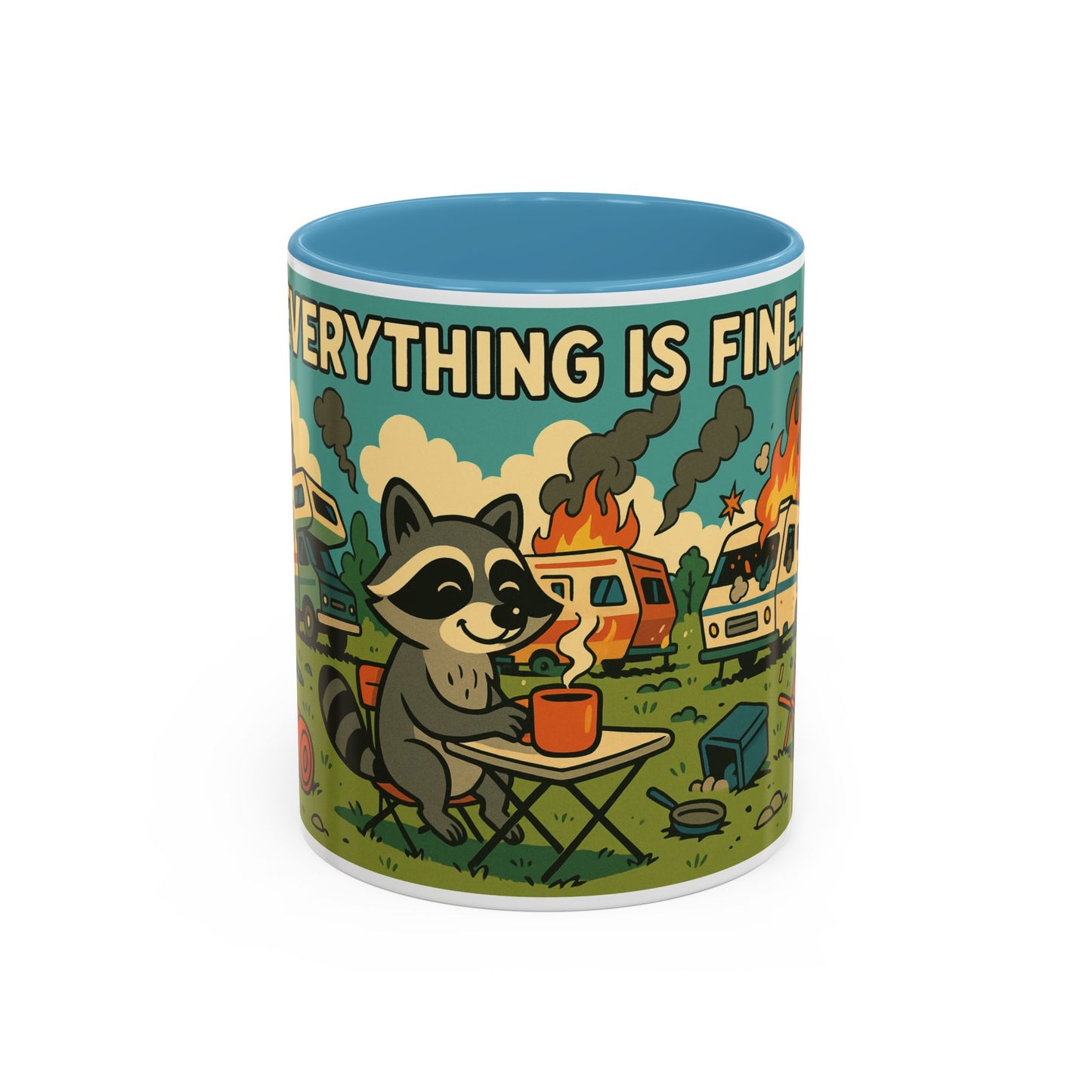 Everything Is Fine… | Chaos Raccoon RV Life Mug