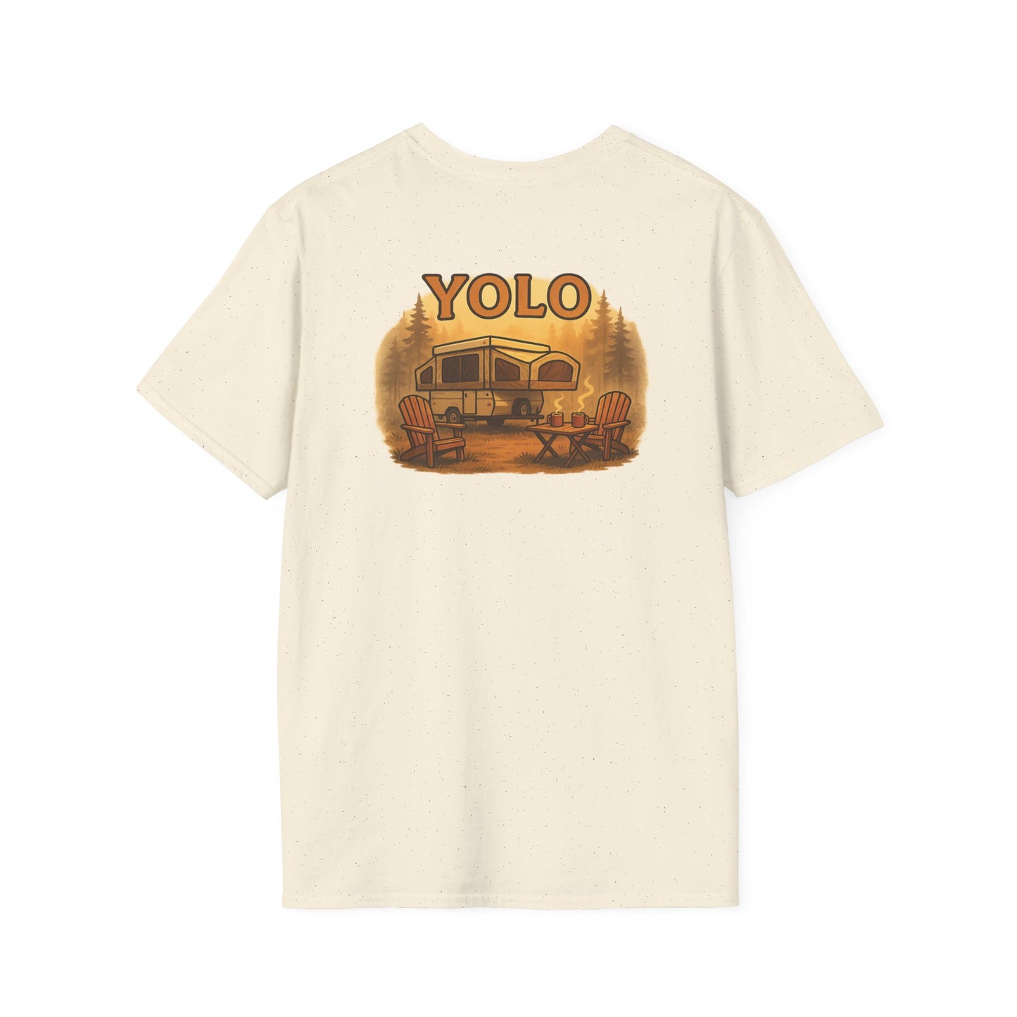 YOLO – The “You Only Lounge Once” Pop Up Trailer Camping Tee