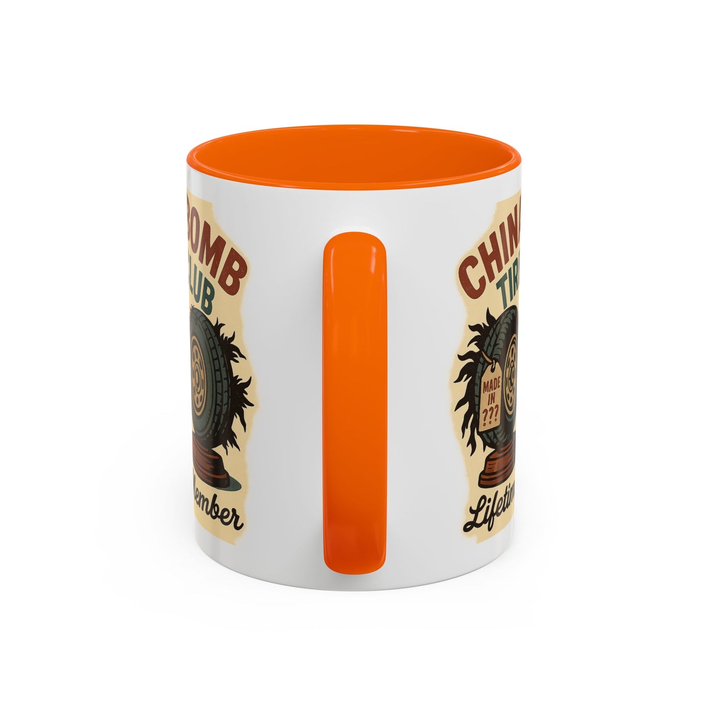 China Bomb Tire Club – “Lifetime Member” RV and Trailer Mug
