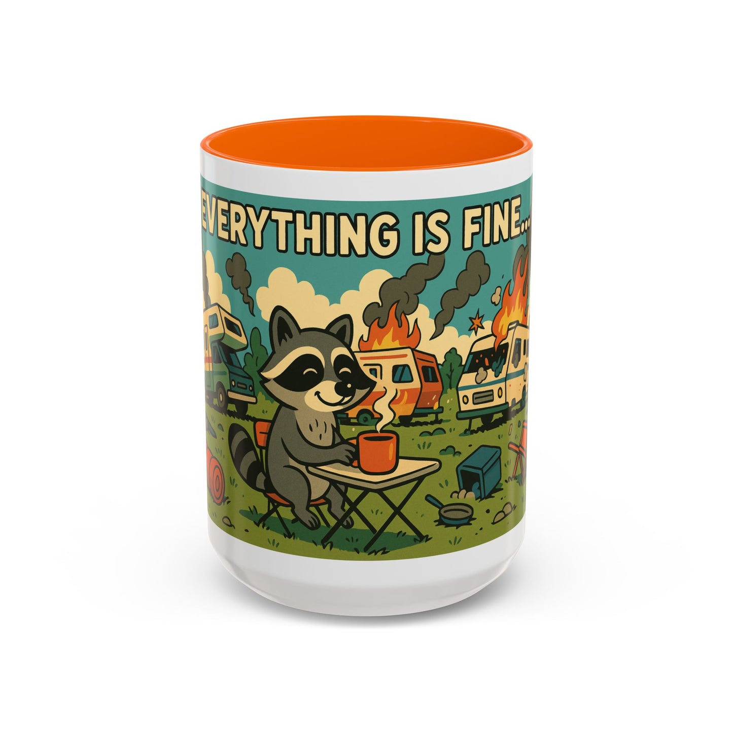 Everything Is Fine… | Chaos Raccoon RV Life Mug