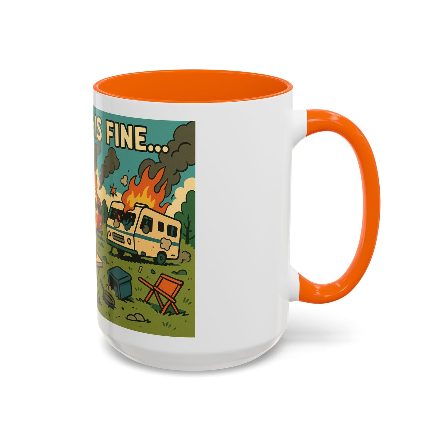 Everything Is Fine… | Chaos Raccoon RV Life Mug