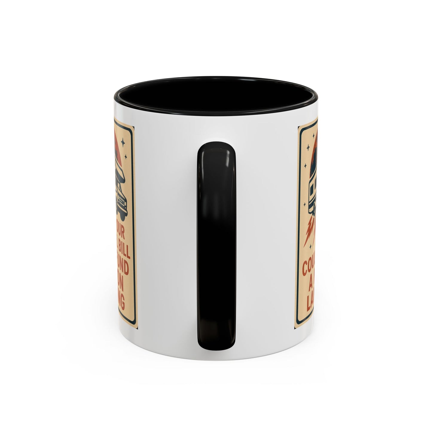 Moon Landing Fuel Bill RV Mug – Retro Roadtrip Humor for Campers, Vanlifers & Sarcastic Travelers