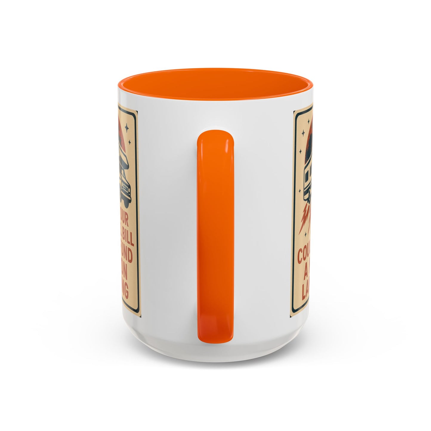 Moon Landing Fuel Bill RV Mug – Retro Roadtrip Humor for Campers, Vanlifers & Sarcastic Travelers