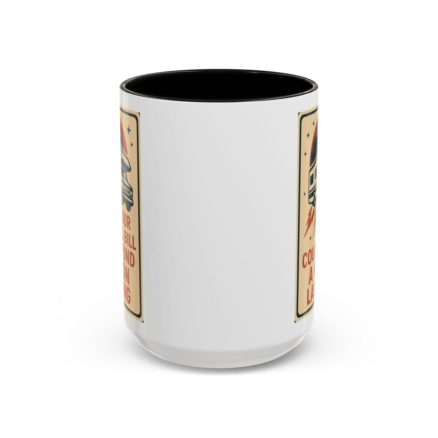 Moon Landing Fuel Bill RV Mug – Retro Roadtrip Humor for Campers, Vanlifers & Sarcastic Travelers