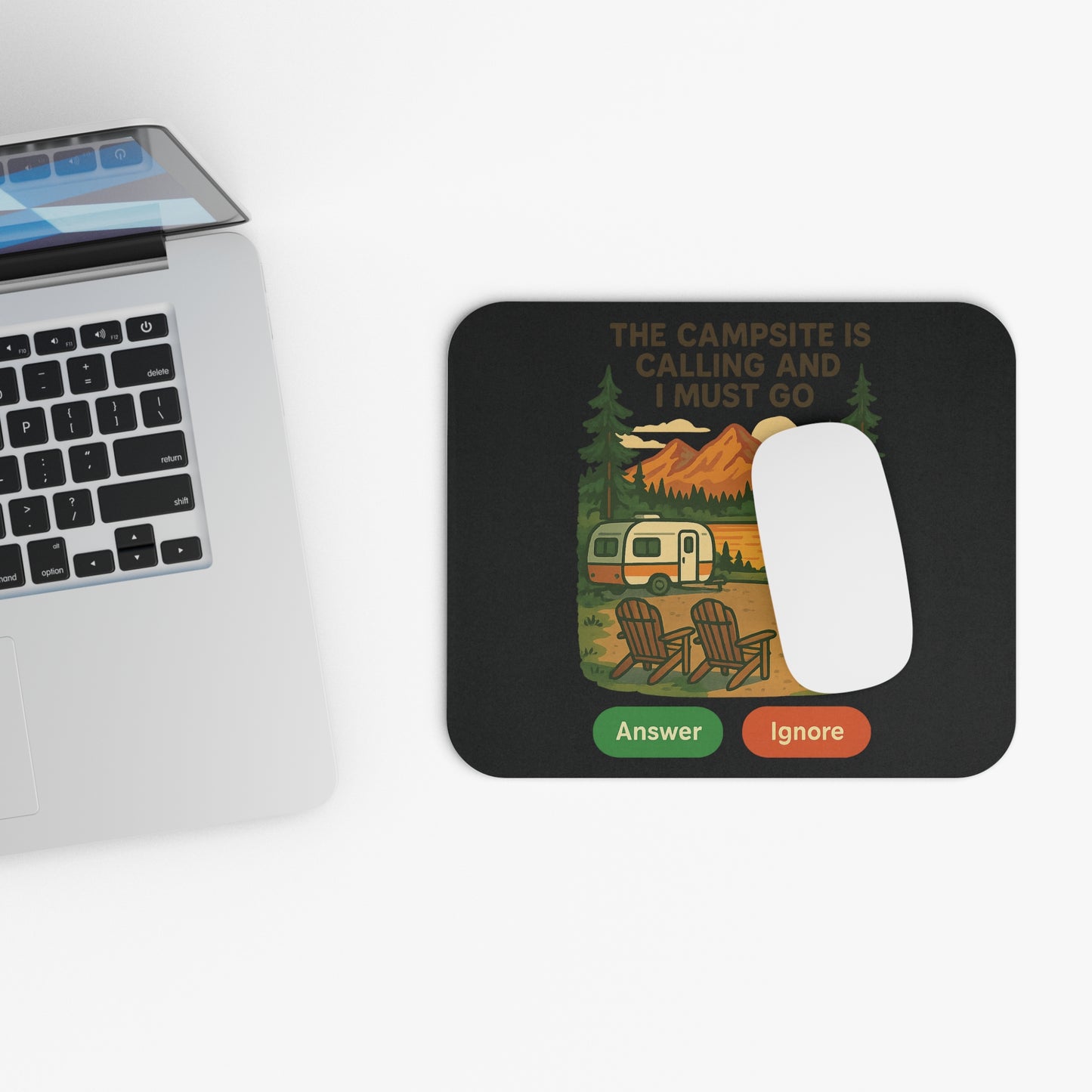 The Campsite Is Calling – Adventure Awaits Mousepad