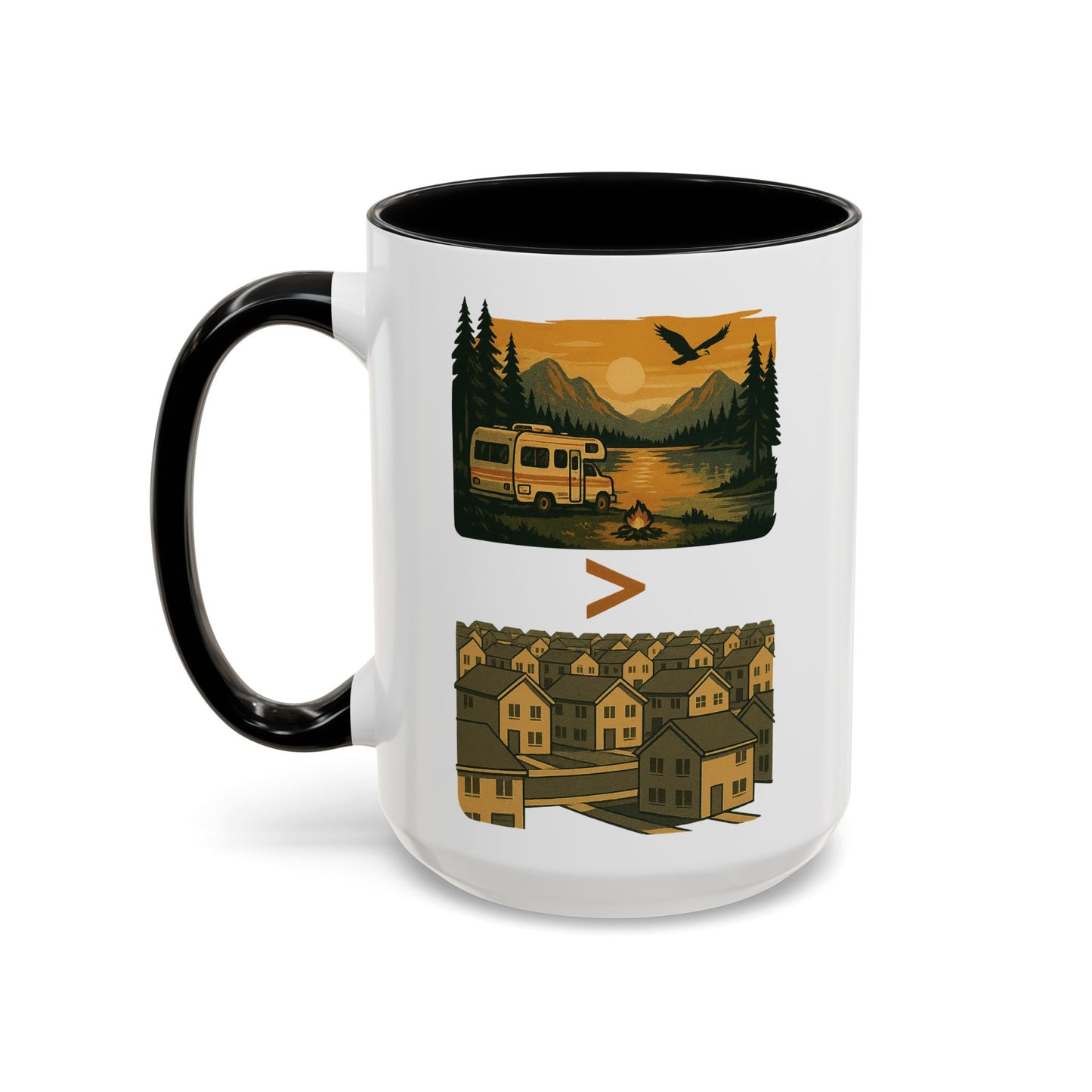 RV Life vs Suburban Life Coffee Mug