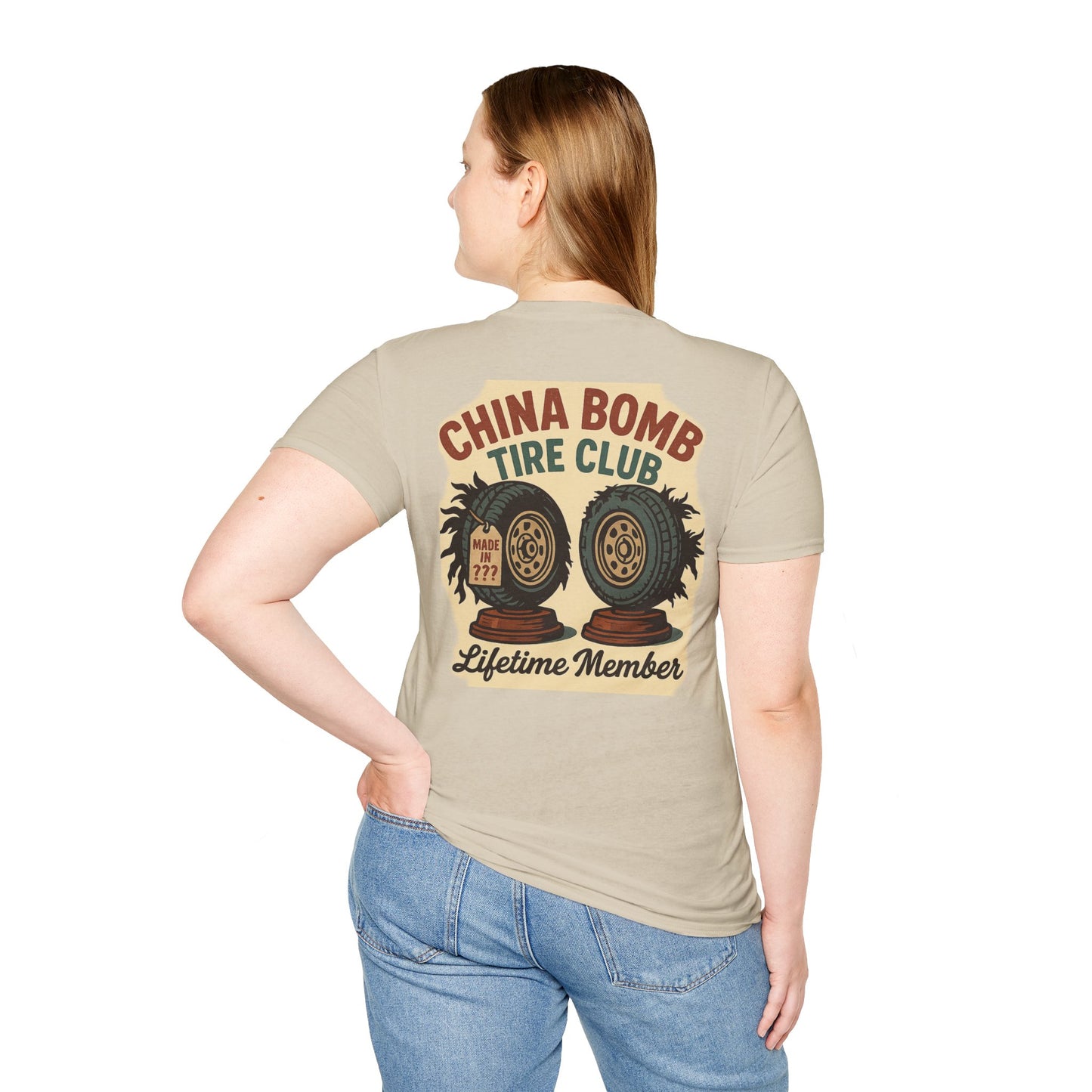 China Bomb Tire Club – Lifetime Member RV T-Shirt
