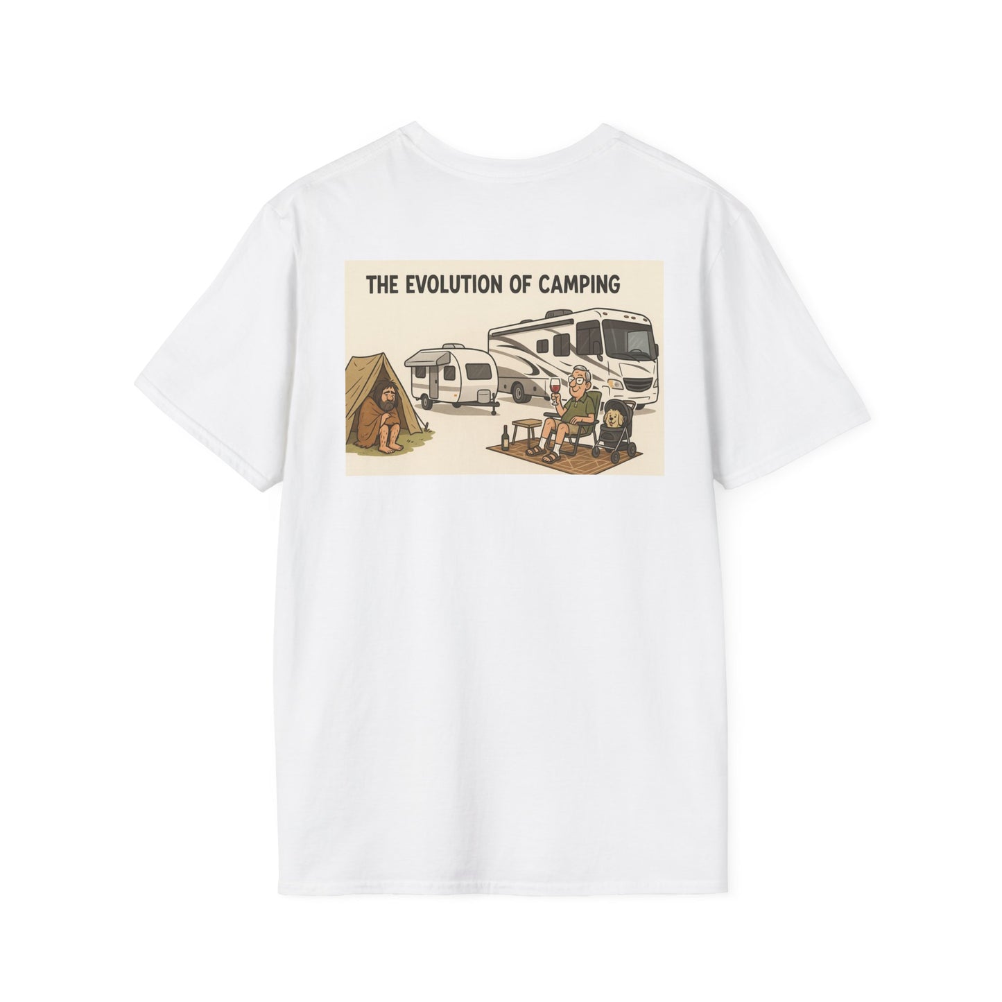 The Evolution of Camping – From Caveman to Glamper Tee