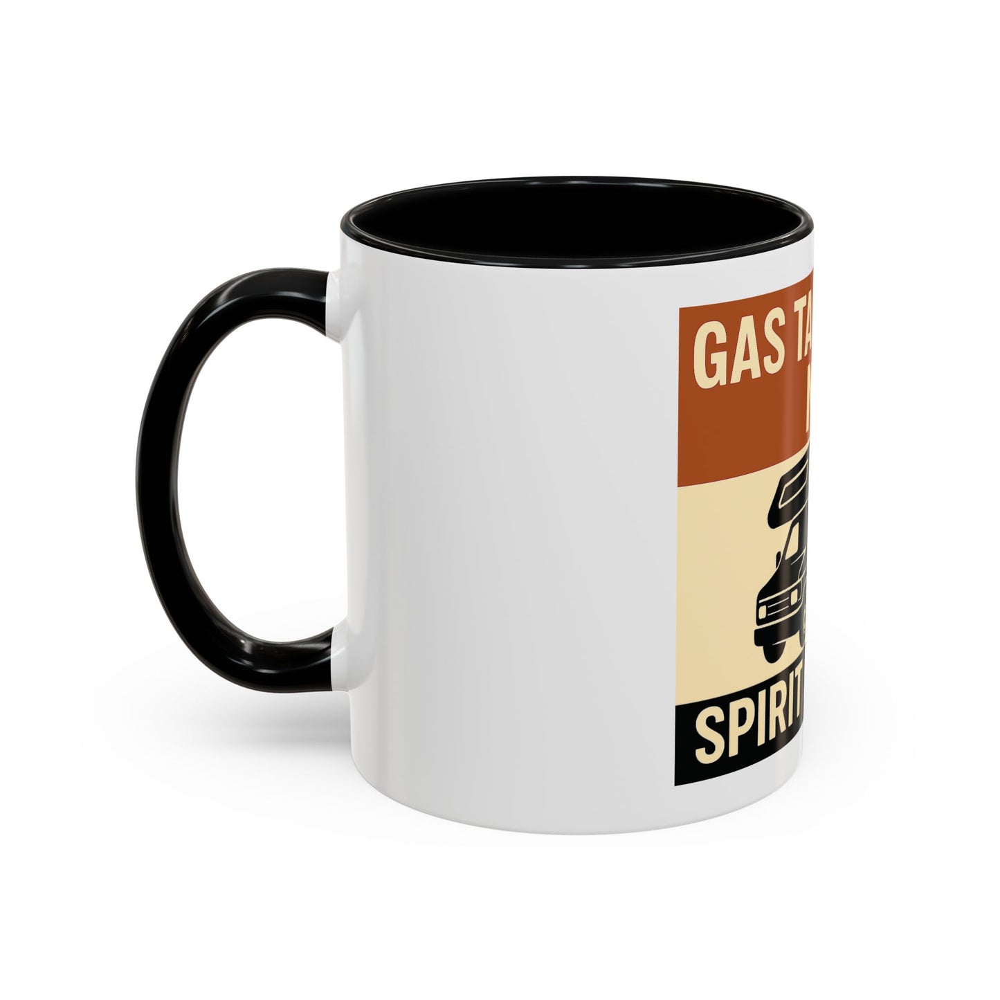 Gas Tank Says No, Spirit Says Yes Mug – RV Life Fuel Crisis Humor for Road Warriors & Budget Nomads