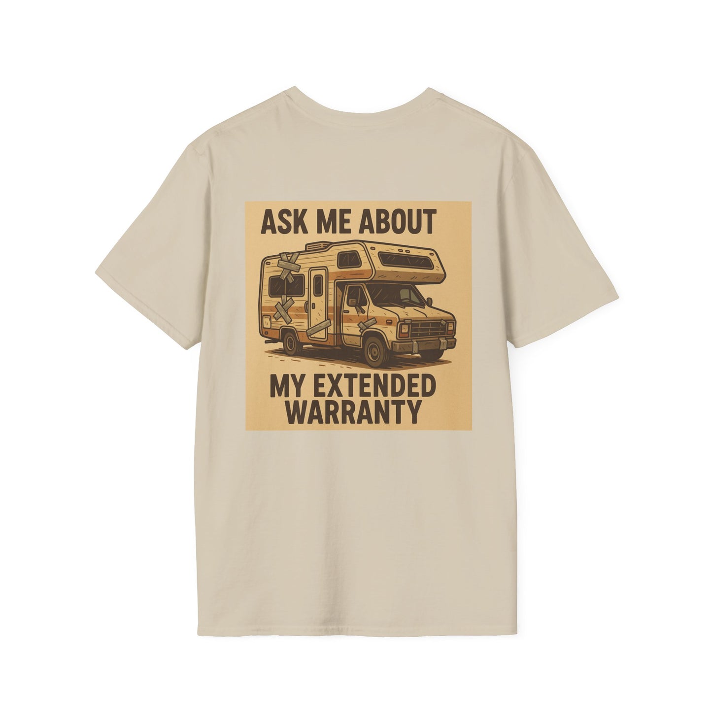 Ask Me About My Extended Warranty | Duct-Tape Certified RV Life T-Shirt