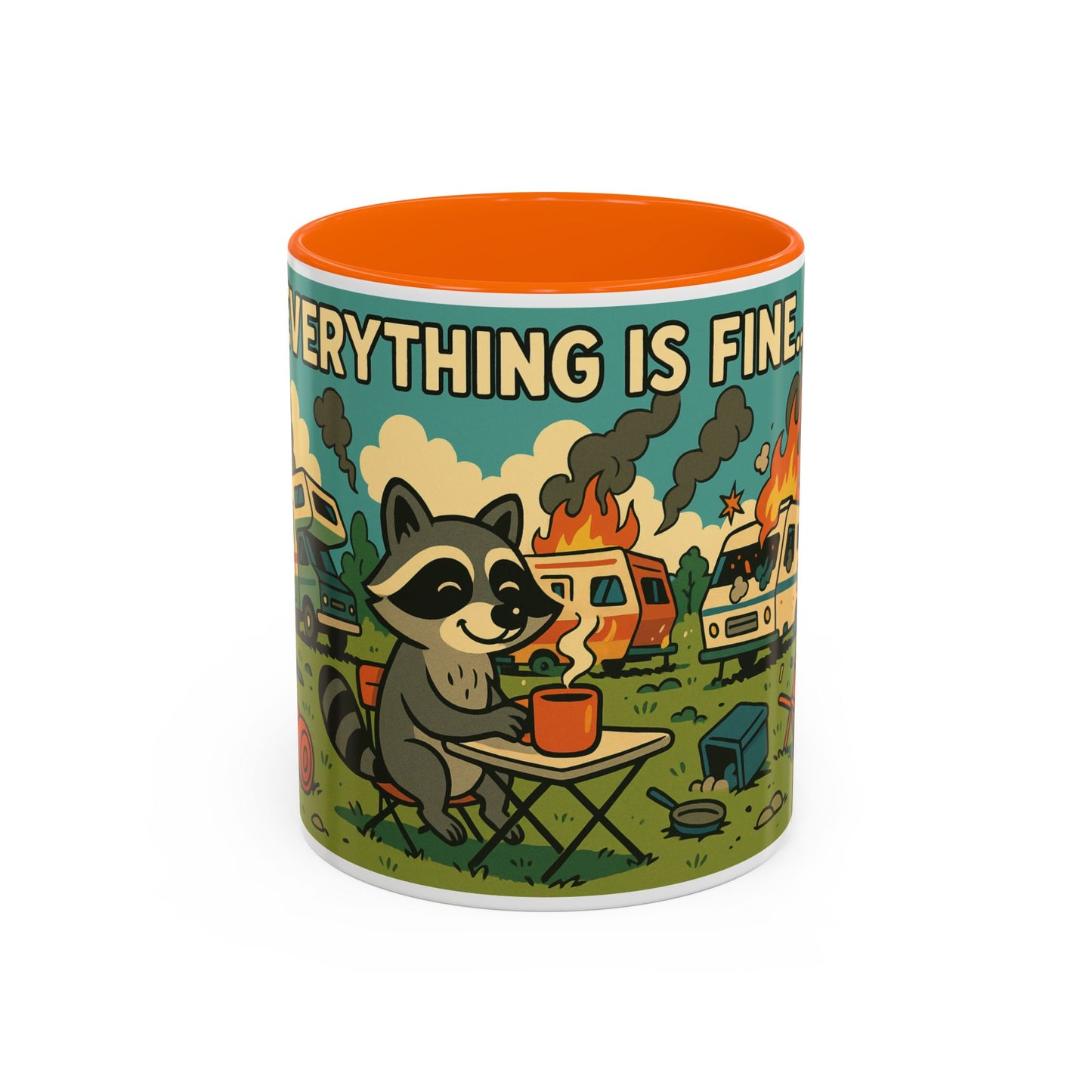 Everything Is Fine… | Chaos Raccoon RV Life Mug
