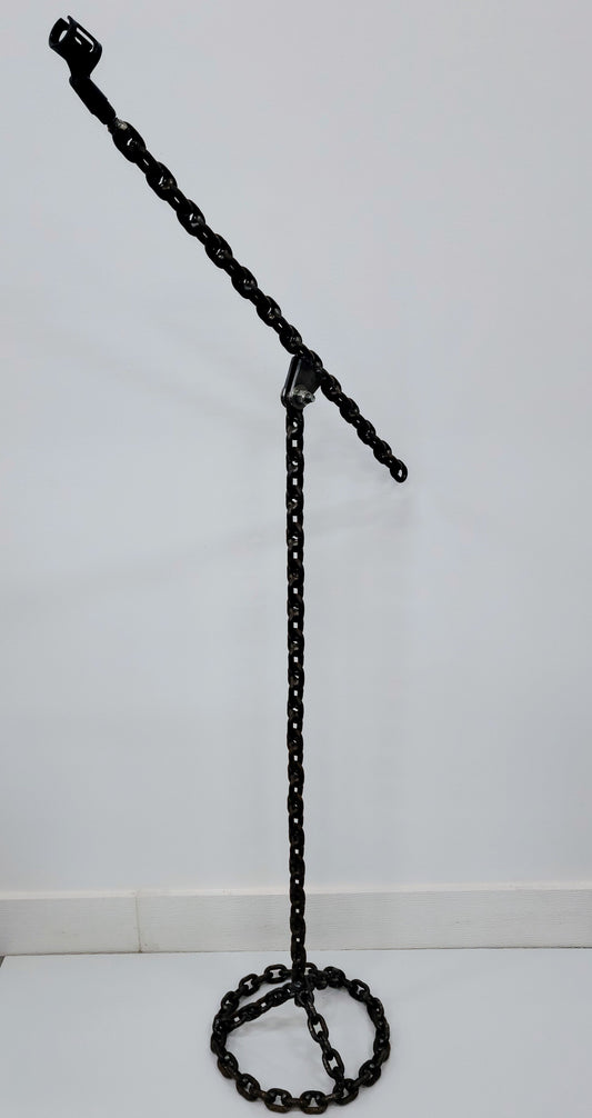 Handcrafted Chain Link Microphone Stand – Boom or Straight - Made in USA