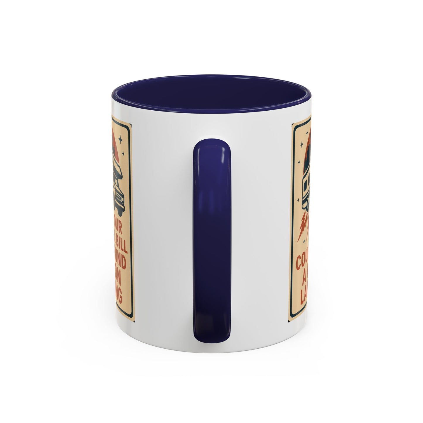 Moon Landing Fuel Bill RV Mug – Retro Roadtrip Humor for Campers, Vanlifers & Sarcastic Travelers
