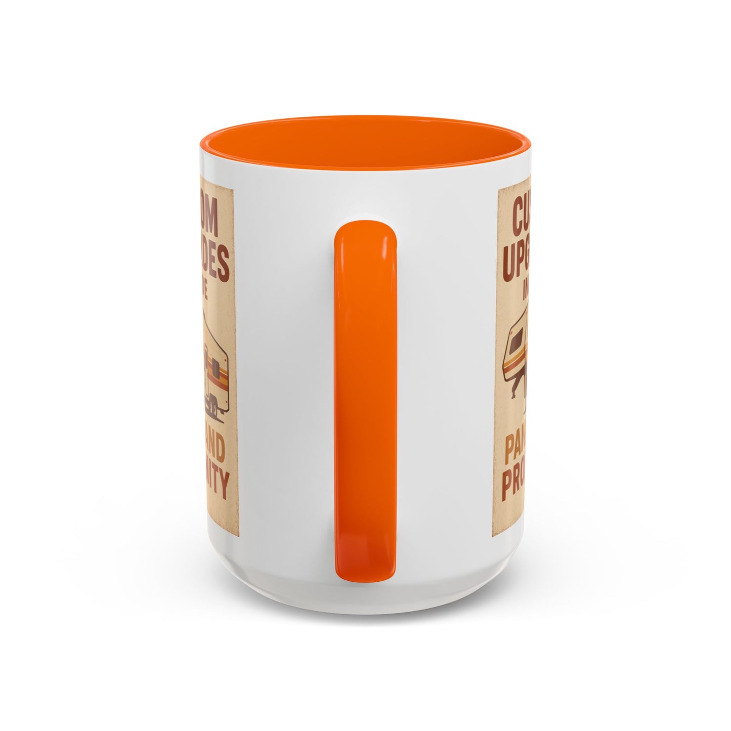 Custom Upgrades Include Panic and Profanity Mug – Funny Fifth Wheel Trailer Gift for RVers and DIY Daredevils