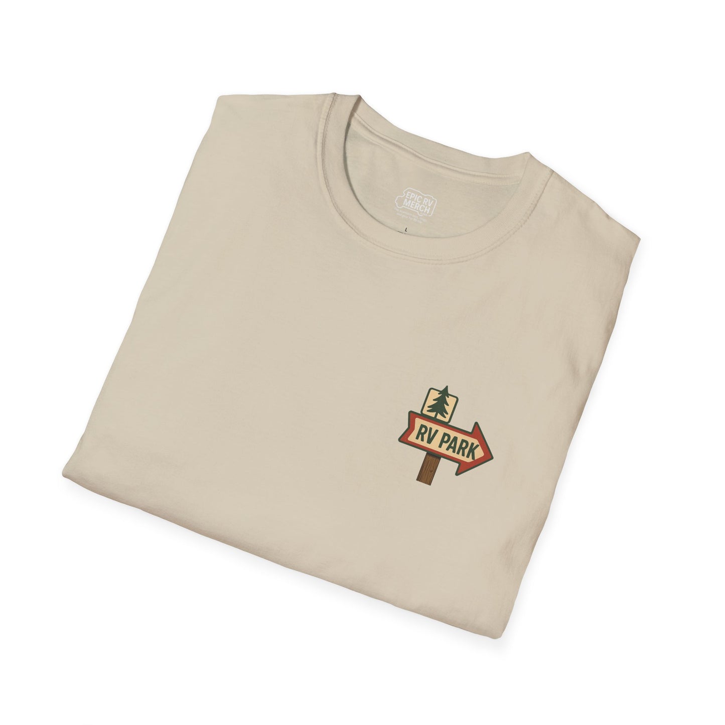 Feeling Lucky? – RV Cowboy Showdown T-Shirt with Retro Pocket Logo