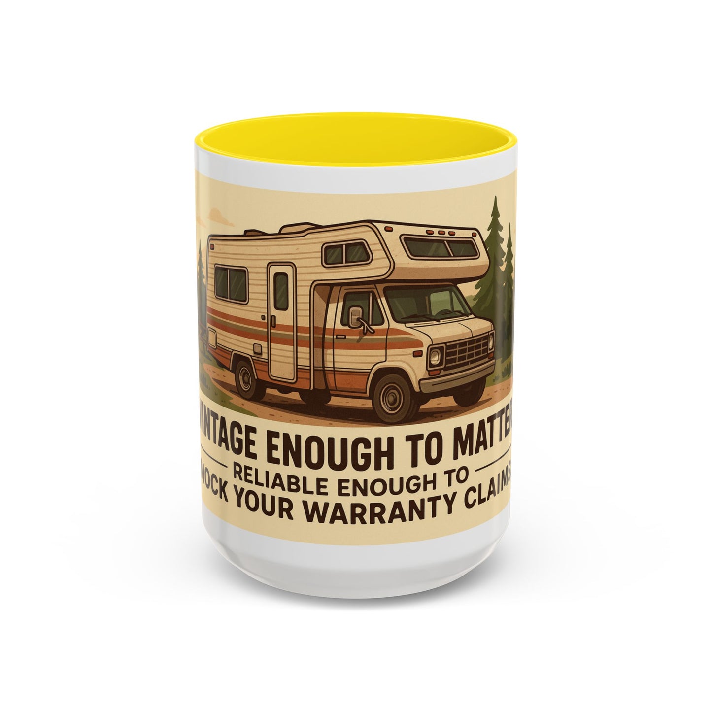 Vintage enough to matter. Reliable enough to mock your warranty claims – Retro RV Coffee Mug