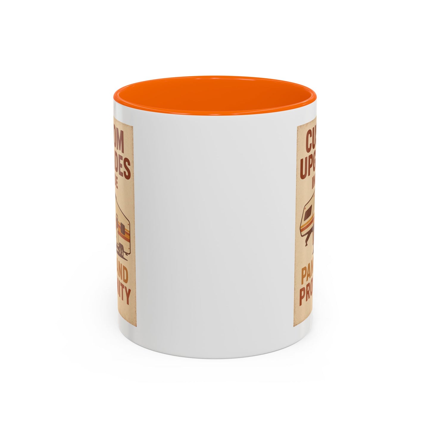 Custom Upgrades Include Panic and Profanity Mug – Funny Fifth Wheel Trailer Gift for RVers and DIY Daredevils