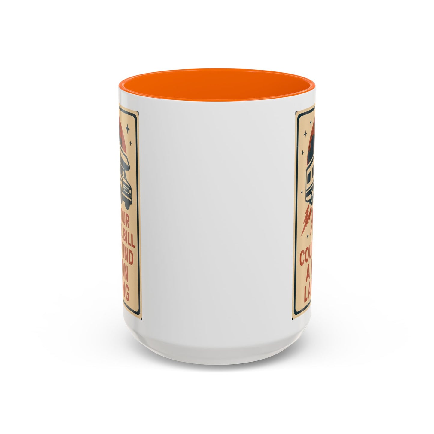 Moon Landing Fuel Bill RV Mug – Retro Roadtrip Humor for Campers, Vanlifers & Sarcastic Travelers