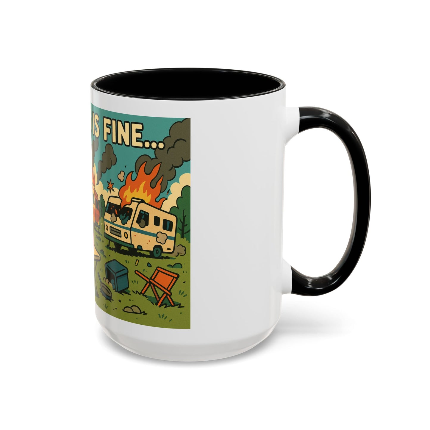 Everything Is Fine… | Chaos Raccoon RV Life Mug