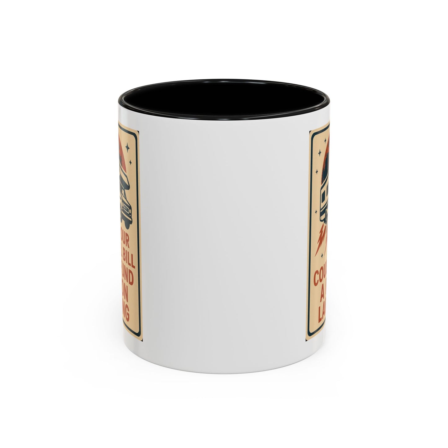 Moon Landing Fuel Bill RV Mug – Retro Roadtrip Humor for Campers, Vanlifers & Sarcastic Travelers