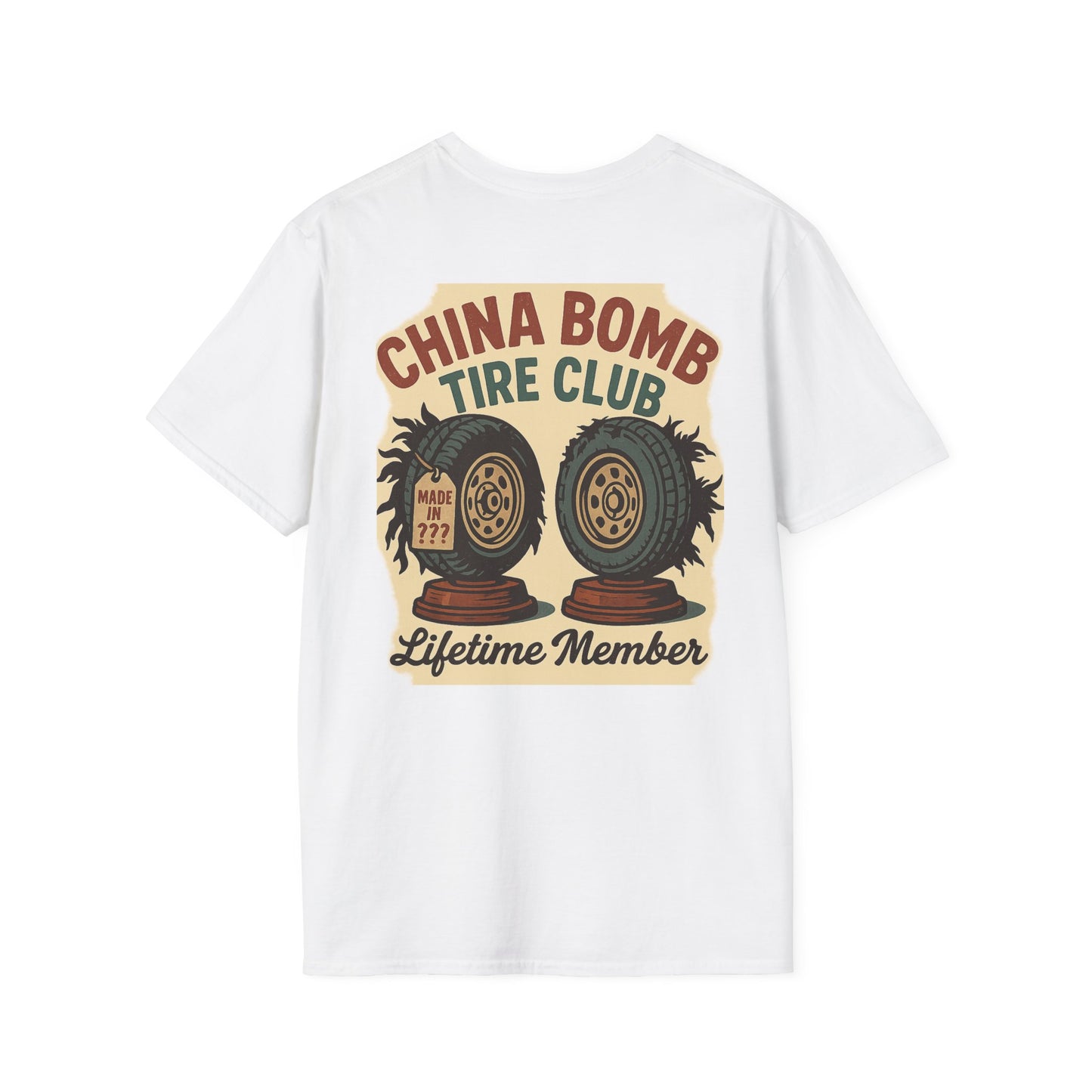 China Bomb Tire Club – Lifetime Member RV T-Shirt