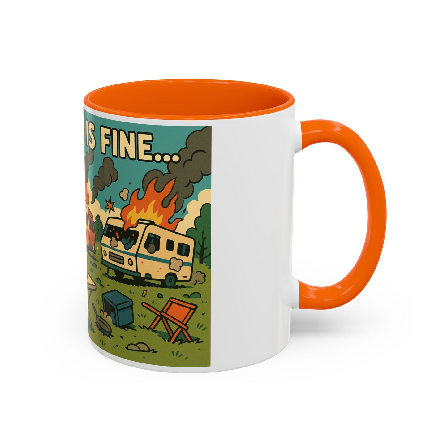 Everything Is Fine… | Chaos Raccoon RV Life Mug