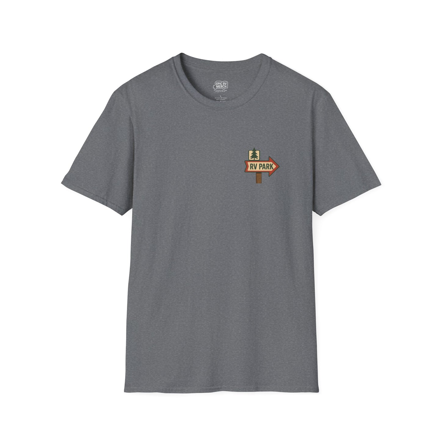 Feeling Lucky? – RV Cowboy Showdown T-Shirt with Retro Pocket Logo