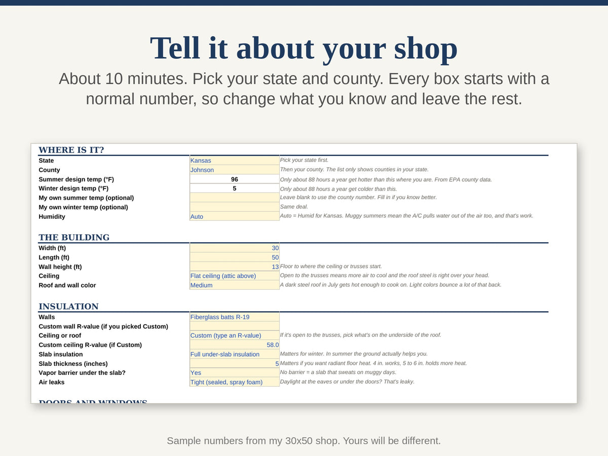 Shop A/C & Heat Calculator: What Size Mini Split for Your Garage or Shop