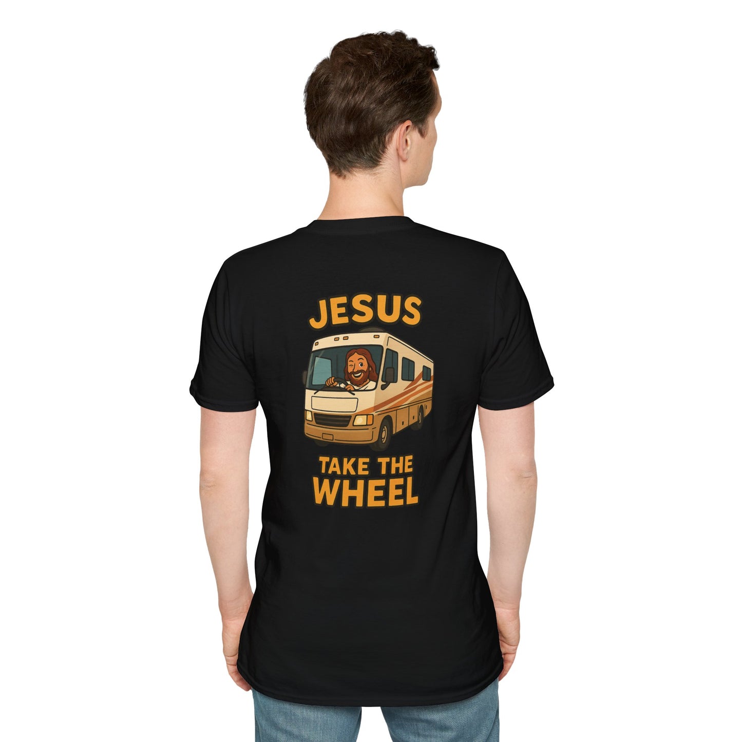Jesus Take The Wheel – Divine Navigation System Tee