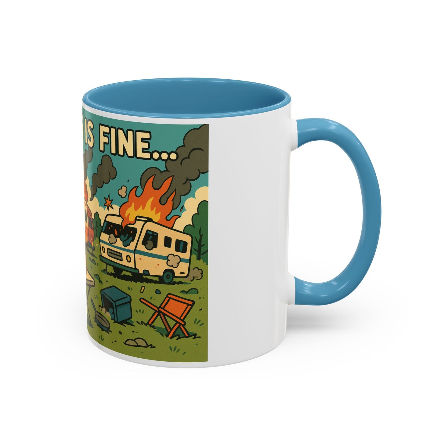 Everything Is Fine… | Chaos Raccoon RV Life Mug