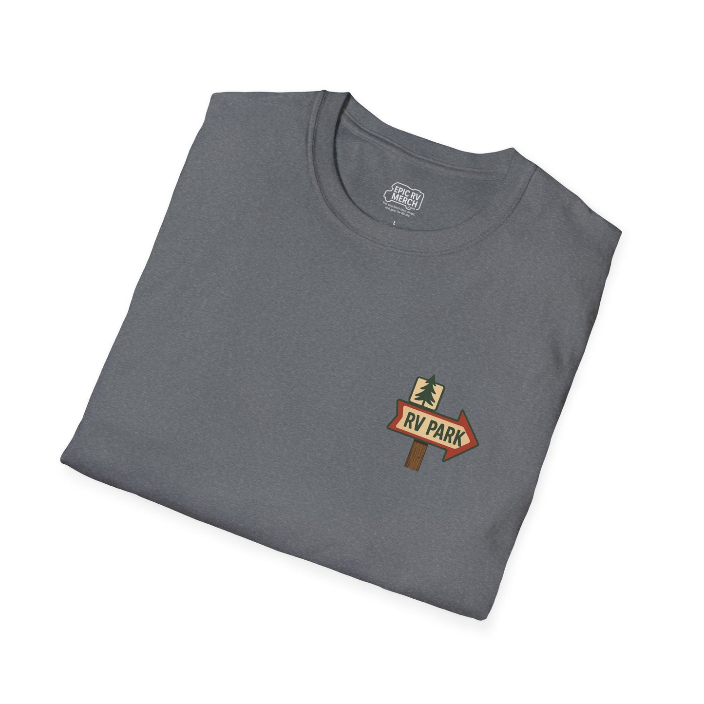 Feeling Lucky? – RV Cowboy Showdown T-Shirt with Retro Pocket Logo