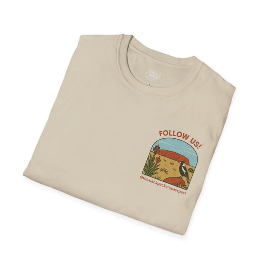 The Backpacker’s Passport – Adventure Awaits Trooper Tee