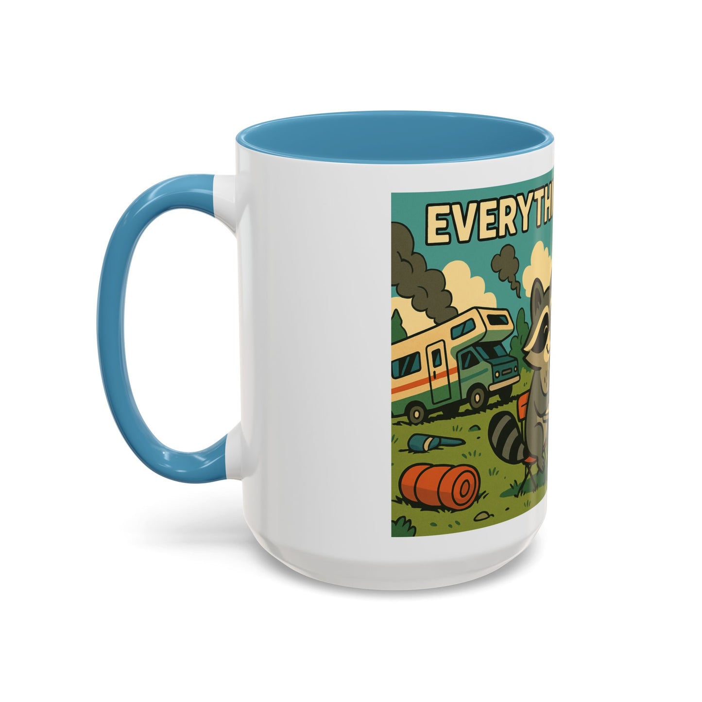 Everything Is Fine… | Chaos Raccoon RV Life Mug