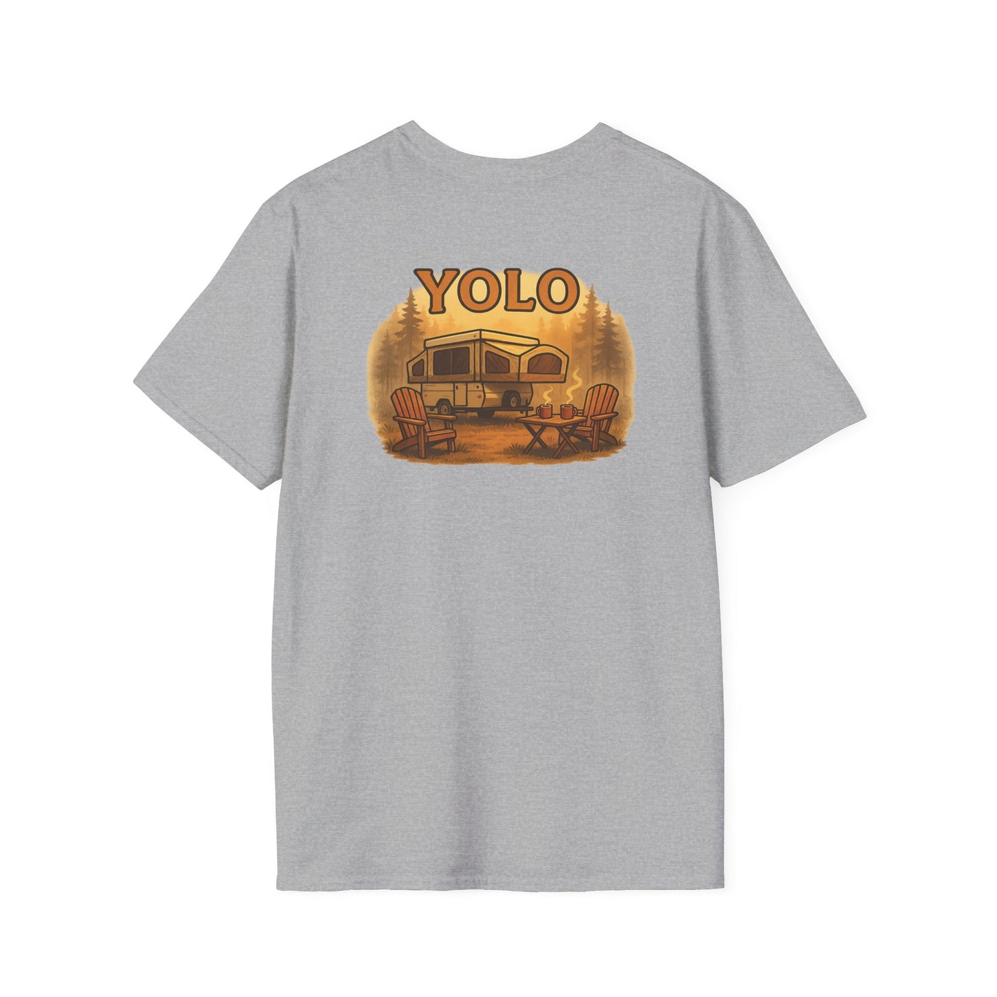 YOLO – The “You Only Lounge Once” Pop Up Trailer Camping Tee