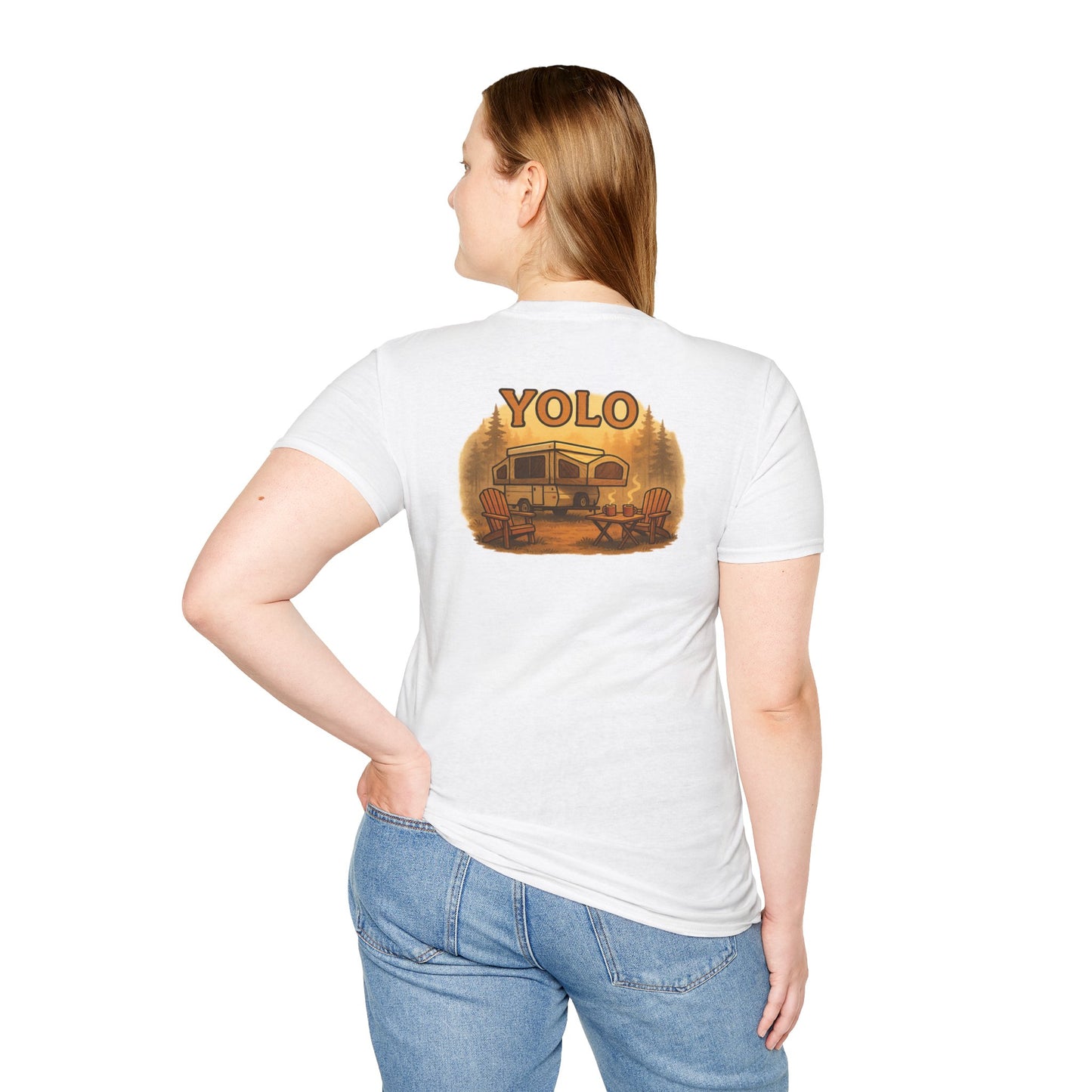 YOLO – The “You Only Lounge Once” Pop Up Trailer Camping Tee