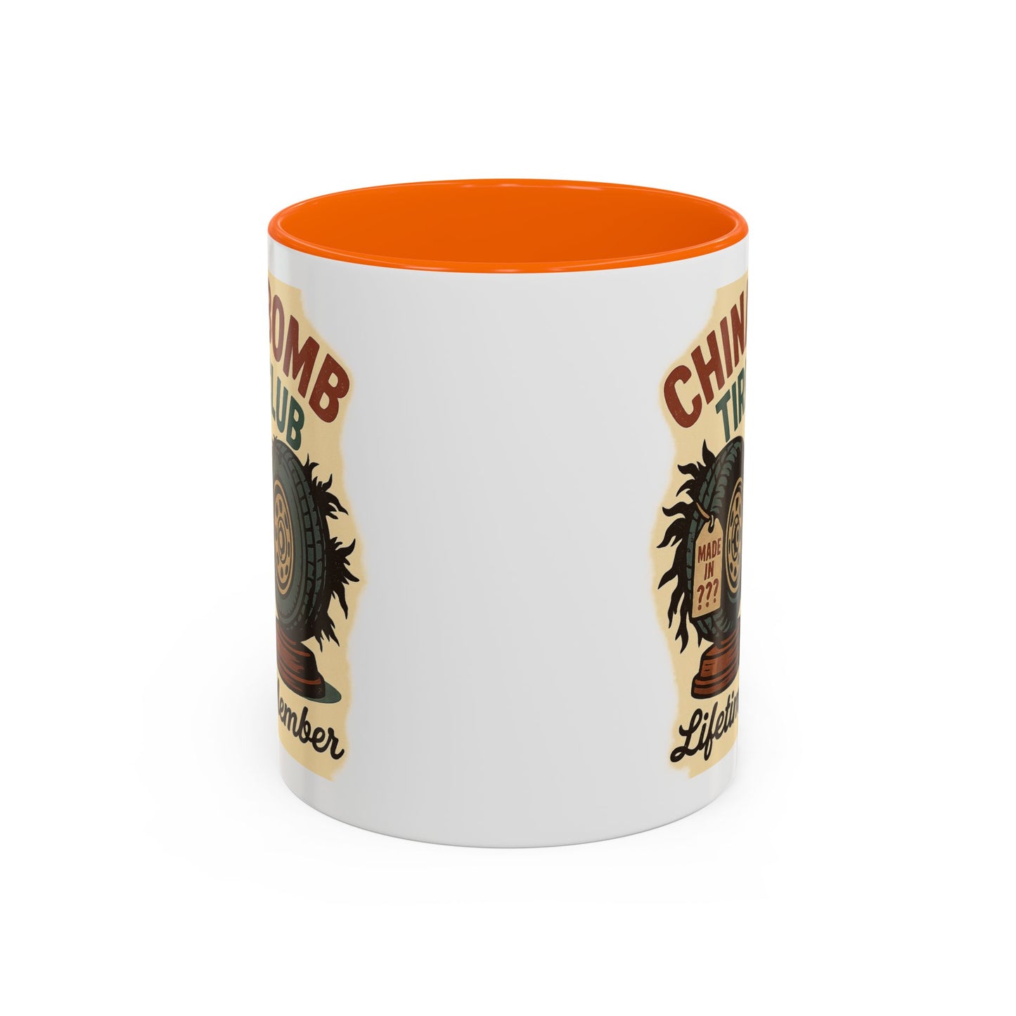 China Bomb Tire Club – “Lifetime Member” RV and Trailer Mug