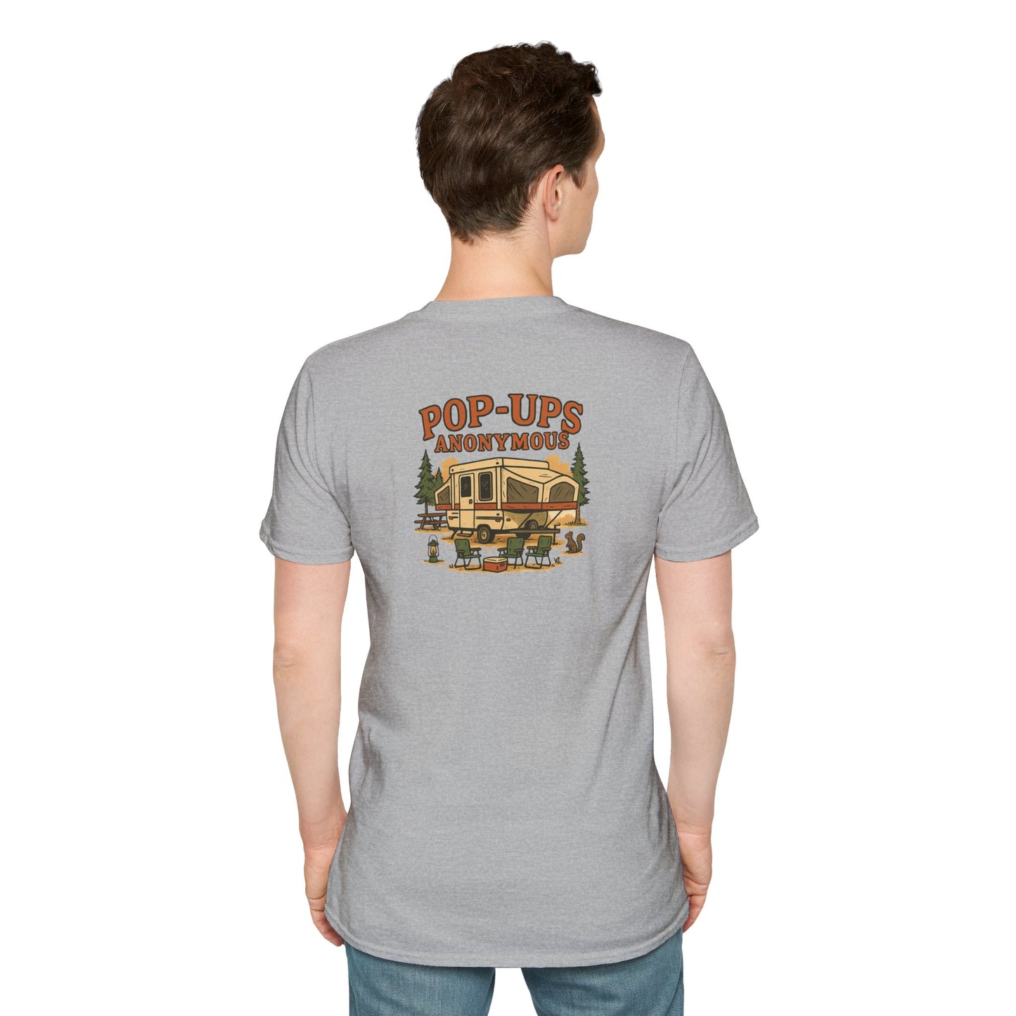Pop-Ups Anonymous – RV Camper Humor Tee