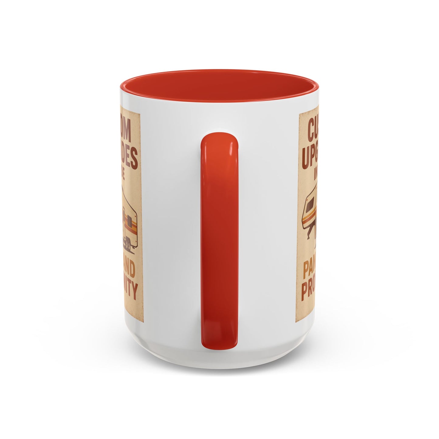 Custom Upgrades Include Panic and Profanity Mug – Funny Fifth Wheel Trailer Gift for RVers and DIY Daredevils