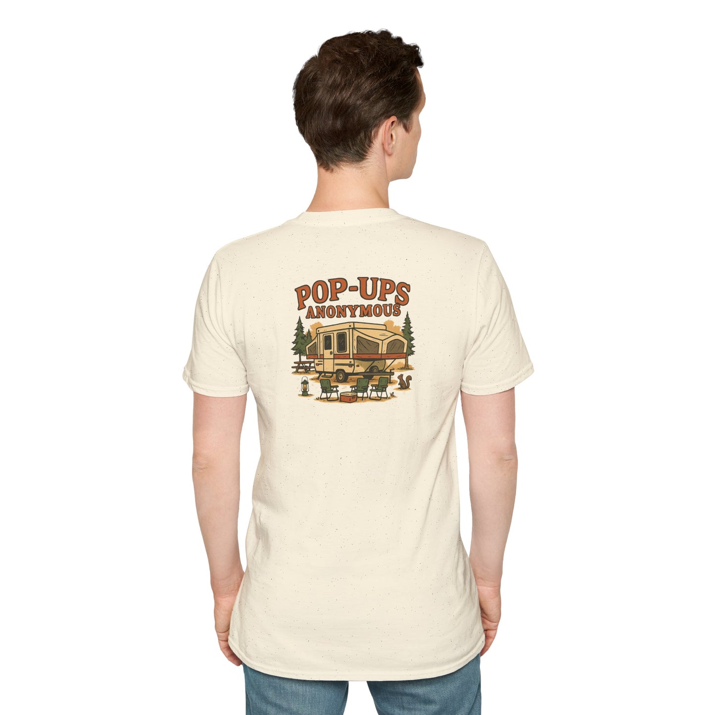 Pop-Ups Anonymous – RV Camper Humor Tee