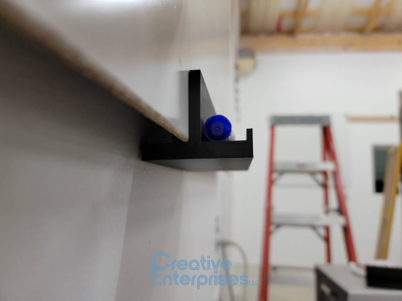 French Cleat Whiteboard Mounts with Marker Holder