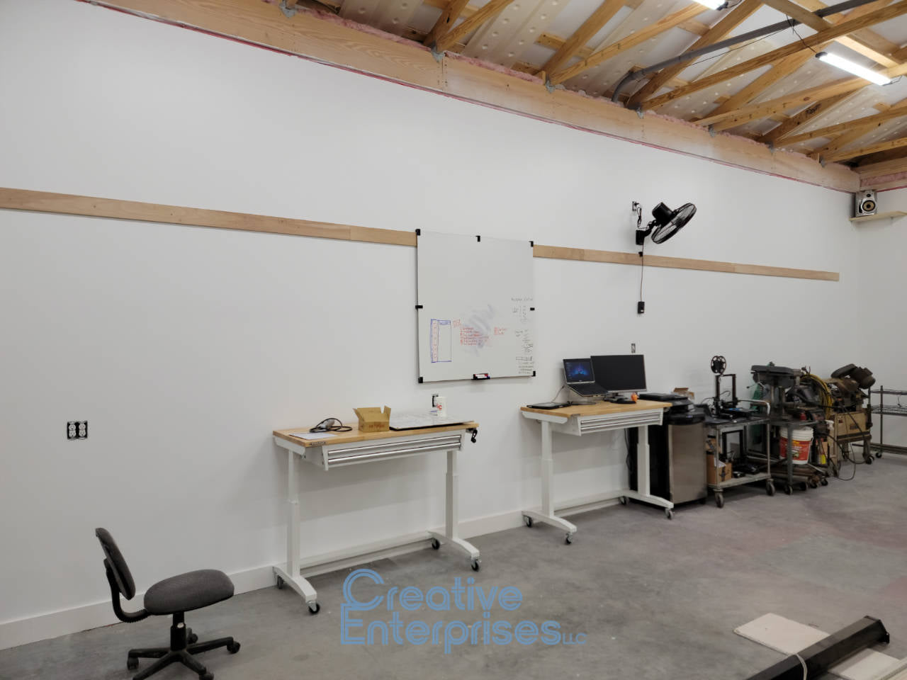 French Cleat Whiteboard Mounts with Marker Holder