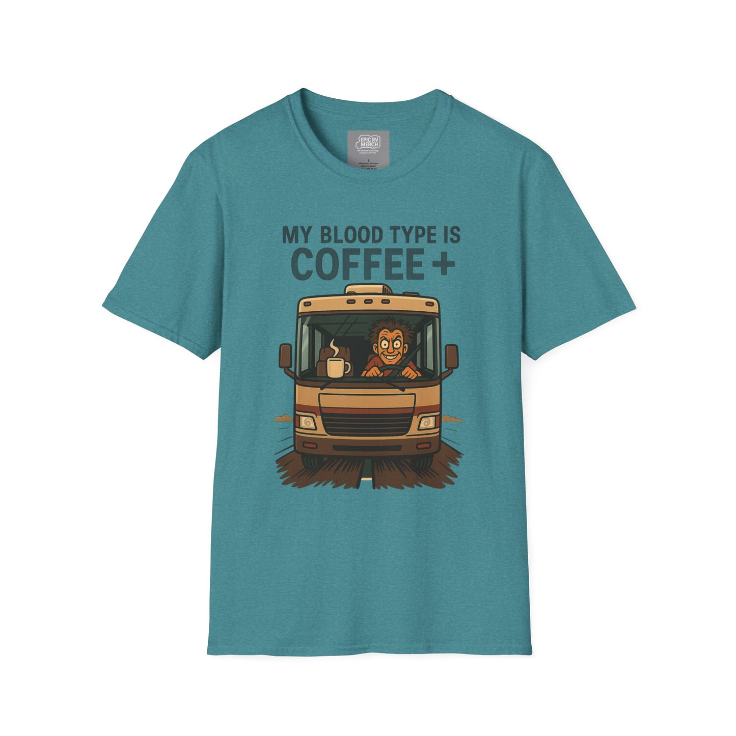 My Blood Type is Coffee+ RV Tee