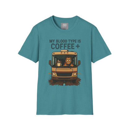 My Blood Type is Coffee+ RV Tee