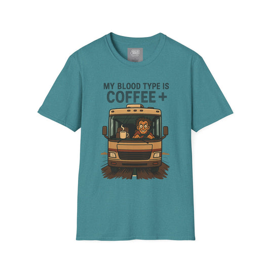 My Blood Type is Coffee+ RV Tee