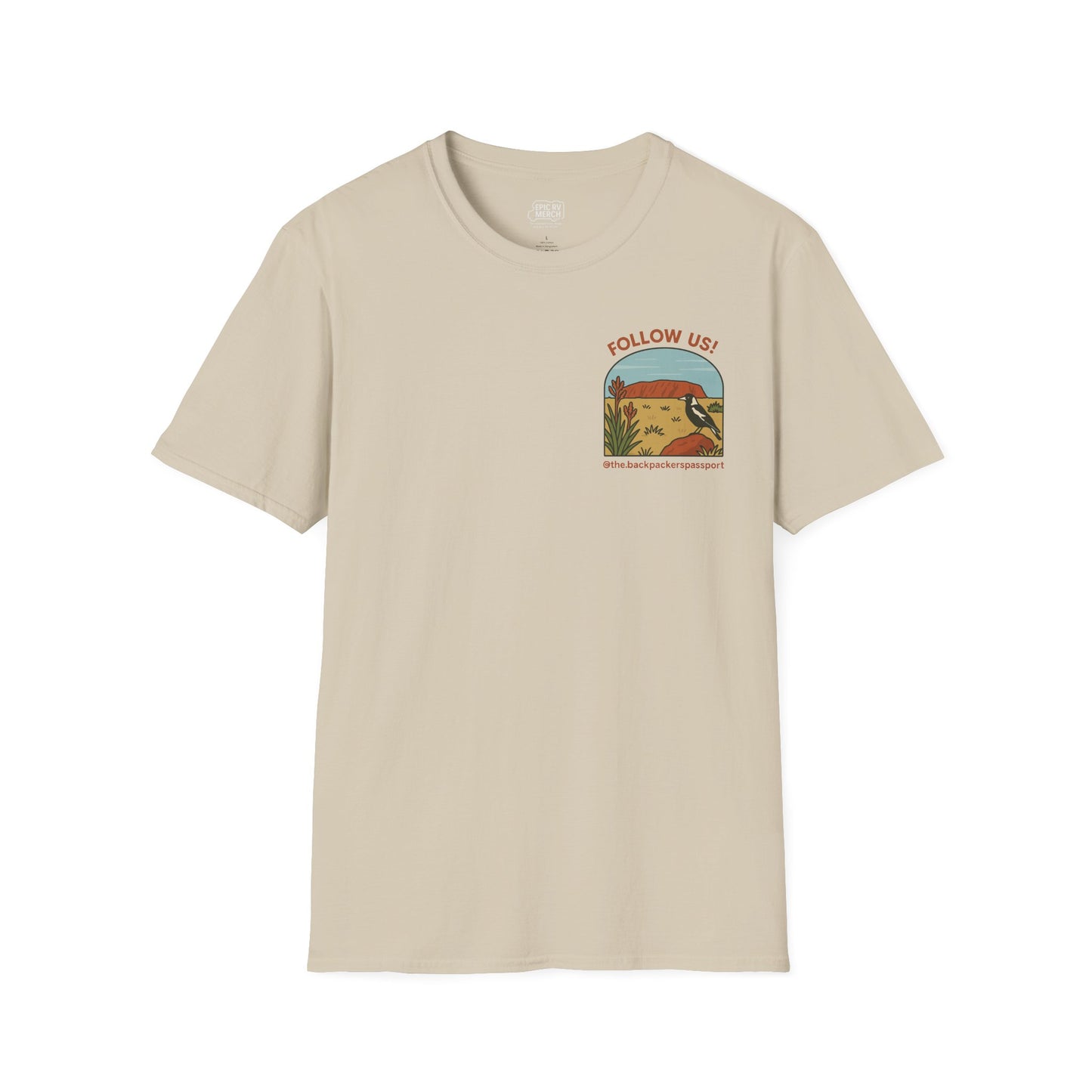 The Backpacker’s Passport – Adventure Awaits Trooper Tee