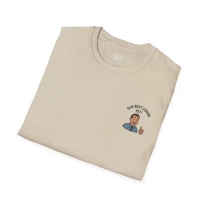 Funny RV Warranty T-Shirt – “Our Best Lemon Yet!” Satirical Camping Tee for RV Owners
